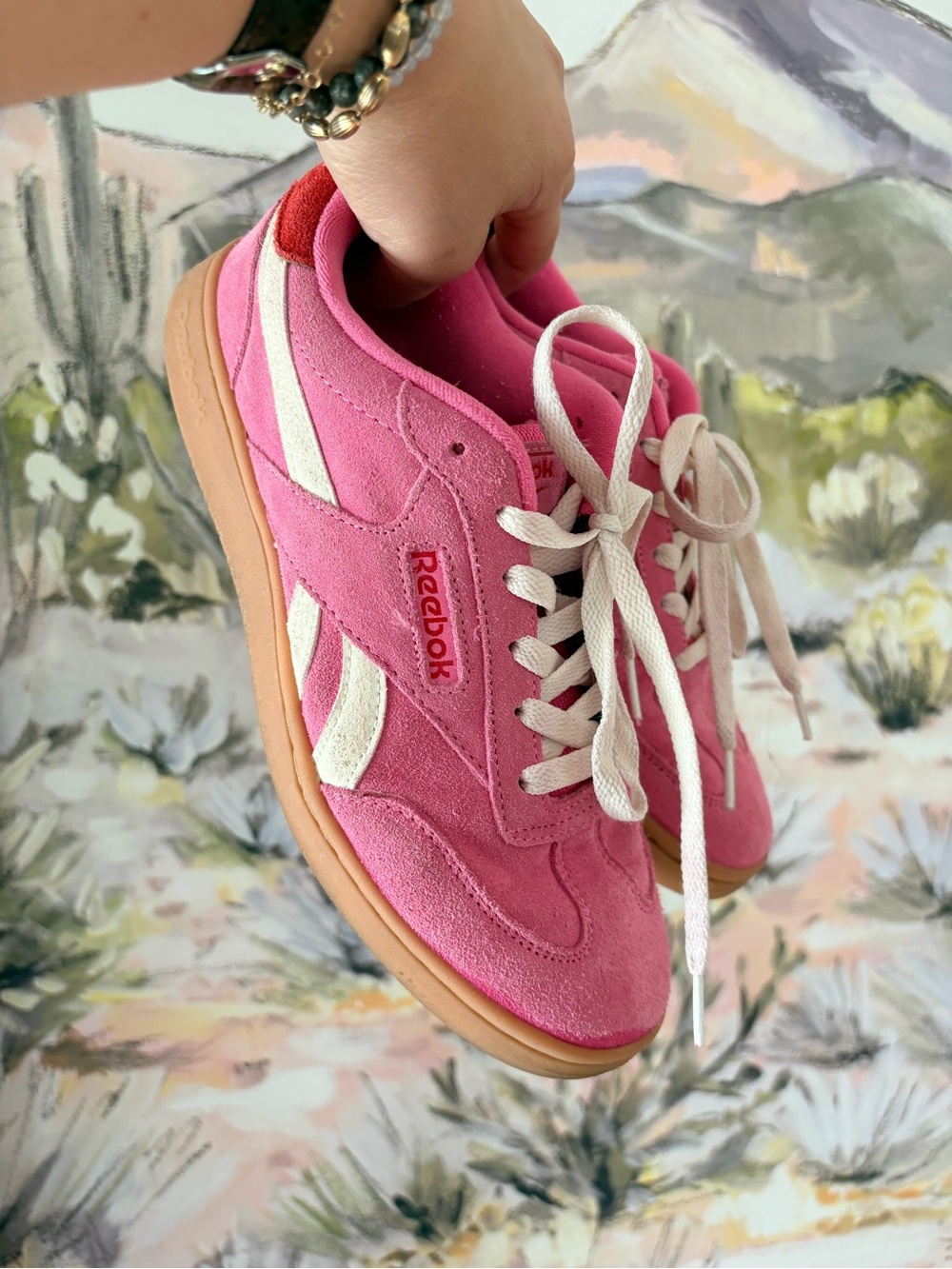 Pink Reeboks!  Size 8.5.